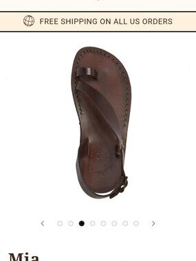 Jerusalem Mia Women's Leather Backstrap Sandals